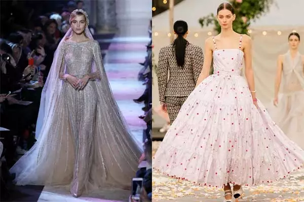 دو لباس زیبا اوت کوتور (Haute couture) برند شنل